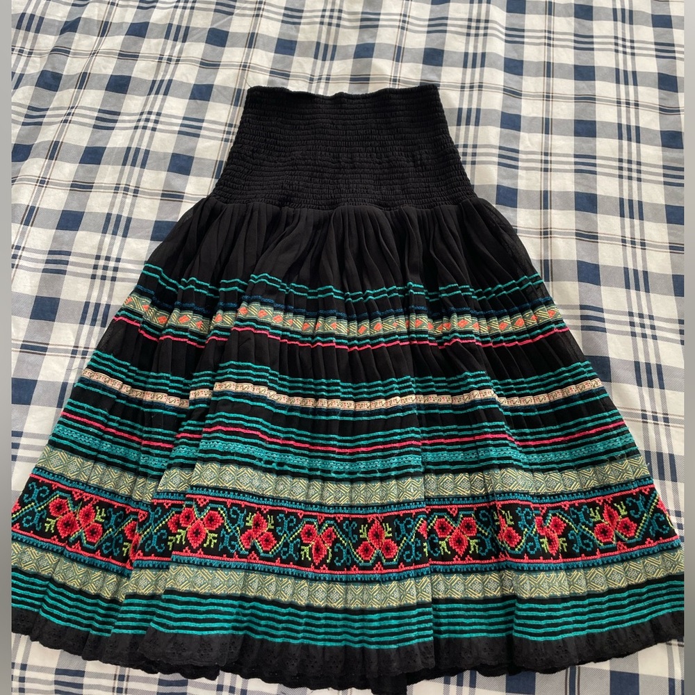 Free People Patterned Clear Midi Skirt